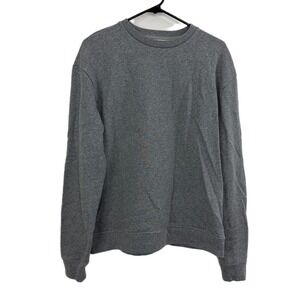 John Elliott Crewneck Sweatshirt Size 2  M Mens Gray Ribbed Trim Pullover EUC